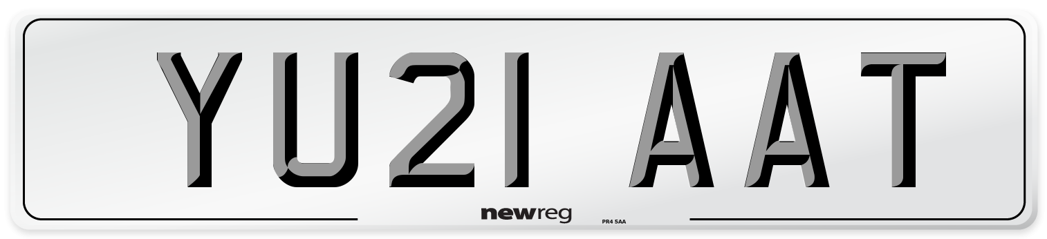 YU21 AAT Number Plate from New Reg